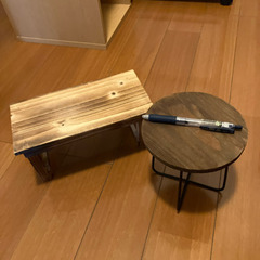 木製 飾り台 小型 2個セットの画像