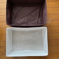 あげます！収納セット！吊るし三連収納&収納ボックス2つの画像