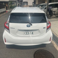 トヨタ アクア　ホワイト　平成29年式、車検有R9.6の画像