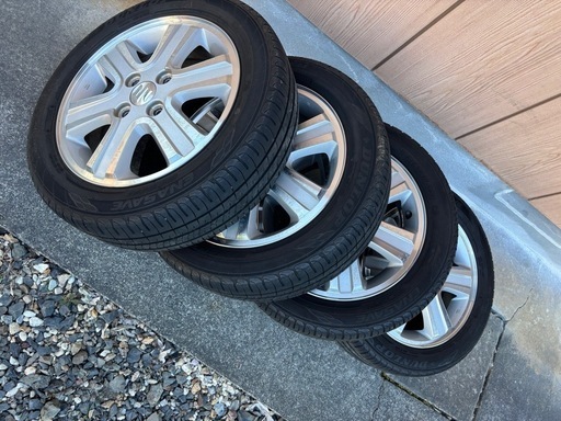 da64w 純正ホイール　かなり綺麗なタイヤ付き エブリィワゴン da64w純正アルミ4本14インチ (883.m.c) 保々の