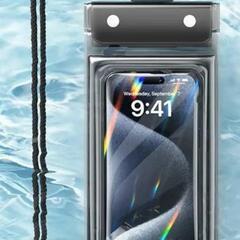 防水スマホケース【２枚セット】IPX8四重完全防水 水中撮影 高感度 タッチ機能高透明 4色選べるの画像