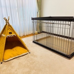 商談中/ペット用/ゲージ/高さ60 幅95 奥行65の画像