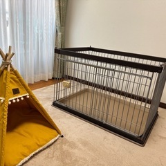 商談中/ペット用/ゲージ/高さ60 幅95 奥行65の画像