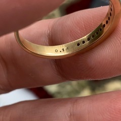 K18 ダイヤモンドリング　 0.16ct 3.8g 約20.5号の画像