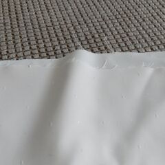 白いカーテンの生地　未使用♪の画像