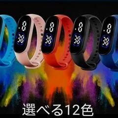 【チクングニア熱】感染予防の要 11色選べる 超音波 蚊除け デジタル 防水時計  使い捨てタイプ プール、温泉、海水浴等で大活躍の画像