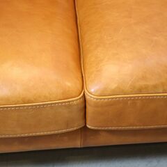 CRASH GATE(クラッシュゲート)のtabu Leather Works(タブレザーワークス)PUMP(パンプ) レザー 3人掛けソファー。カッコいい男前インテリアにおススメのトリプルソファー。の画像