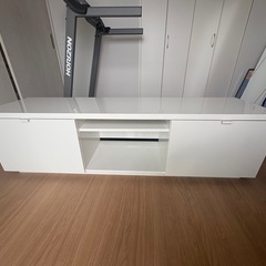 IKEA BYÅS テレビ台 ホワイト 160cm BYÅS TV stand glossy white (802.277.97) - reviews, price