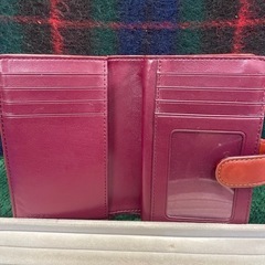COACH コーチ　二つ折り財布 ブラウン レザーの画像