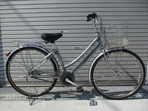 中古ブリヂストン軽量アルミ自転車〓26インチ★シルバー★注※配達地域限定★ BRIDGESTONE 「ブリヂストン」ロングティーンDX L型フレーム