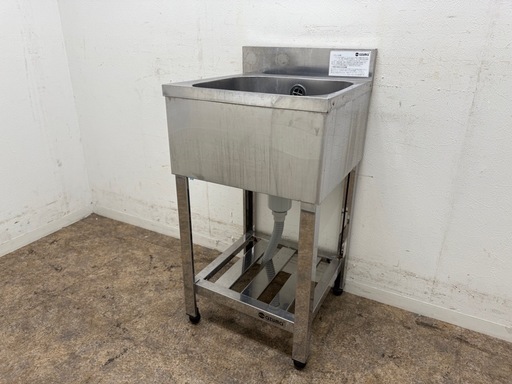 アズマ　azuma　ステンレス　業務用　1層シンク流し台　厨房　店舗　W４５０ｘD４５０ｘH８００ｍｍ