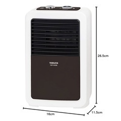 ※美品ミニセラミックファンヒーター温度調節機能付き【YAMAZEN】の画像