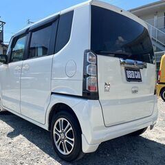 車検2年付！車検令和9年7月31日まで！N-BOX！TV、ナビ、Bluetooth！Bカメラ、AW、プラズマクラスター搭載のオートエアコン！乗って帰れます♪の画像