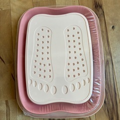 【新品】折りたたみ　足湯　フットバス  ピンク　の画像