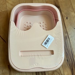 【新品】折りたたみ　足湯　フットバス  ピンク　の画像