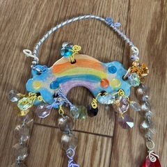 サンキャッチャーのアクセサリー壁掛けに。の画像