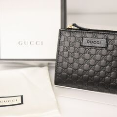 【美品】グッチ 　GUCCI 　2つ折り財布　 510318　マイクログッチシマラインの画像