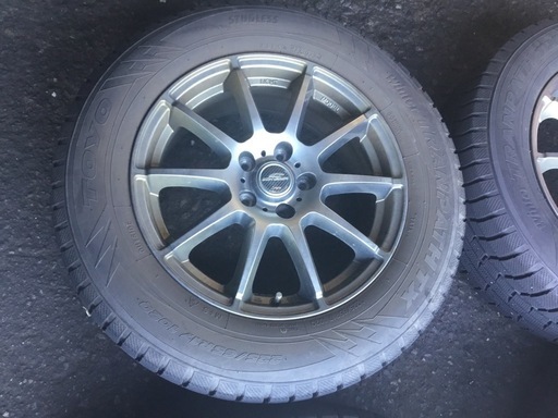 CX-5等 225/65R17 アルミホイール付スタッドレスタイヤ 4本セット
