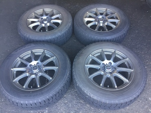 CX-5等 225/65R17 アルミホイール付スタッドレスタイヤ 4本セット