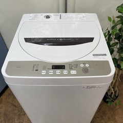 R080 ☀️ SHARP 洗濯機（洗濯4.5㎏) 18年製 ES-GE4B ⭐ 動作確認済 ⭐ クリーニング済の画像