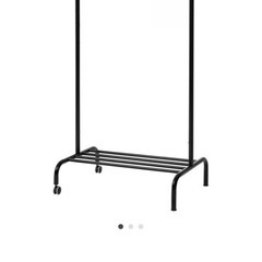 【無料】IKEA RIGGA ハンガーラック　キャスターつき   の画像