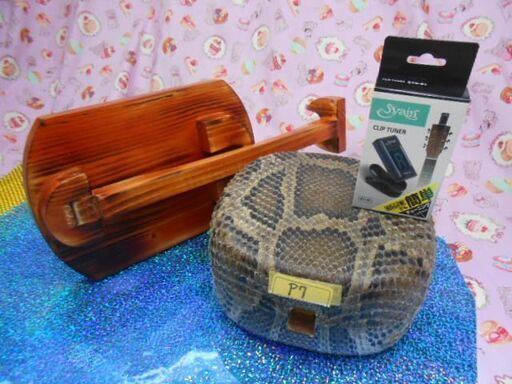 P7現品販売 新品未使用16.980円沖縄三線専用蛇皮強化型チーガ
