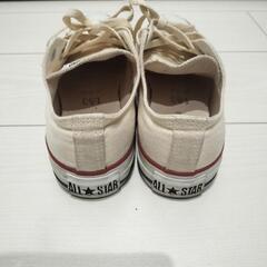 コンバース オールスター ロー キャンバス ホワイト 24.5 CONVERSE ALLSTAR LOW の画像