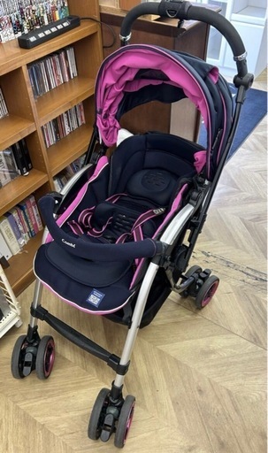 0474 combi コンビ ネムリエ オート4キャスト UF-750 ベビー用品 ベビーカー ブラック パープル