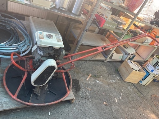 コンクリート　トロウェル　円盤　プロペラ　エンジン調子良い