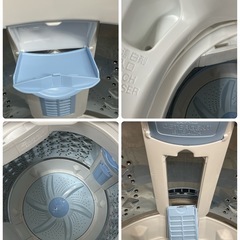 R221 ☀️ TOSHIBA 洗濯機（洗濯5.0㎏) 19年製 AW-5G6 ⭐ 動作確認済 ⭐ クリーニング済の画像