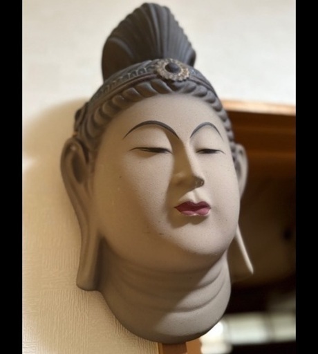 能面、 陶器の仏像 弥勒菩薩 (NA) 那須のインテリア雑貨/小物