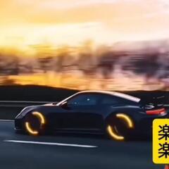 我が車に風火輪 話題の暴走アイテム 色選べる4 点セット 夜光 蛍光 防塵 タイヤバルブキャップ の画像