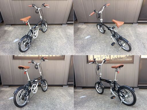CAPTAIN STAG 折りたたみ自転車　AL-FDB166 YG-1228 美品・良品】 CAPTAIN STAG/キャプテンスタッグ6段シフト
