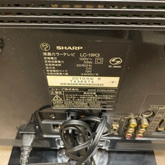 SHARP 液晶テレビ 19インチ 2010年 中古品 小型液晶テレビ LC-19K3の画像