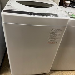 洗濯機　東芝　AW-5G9 5.0k 2020年　広島市内は配送無料（一部地域を除く）　動作、清掃OK　の画像