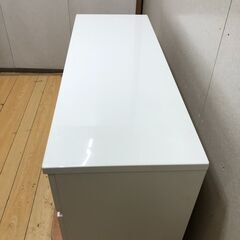 ニトリ チェスト ELEA-1201C-WH ホワイト 幅120cm 6段収納 洋服タンス 収納家具 衣類収納 リビング収納 【糸島市内 送料無料】250802-7の画像