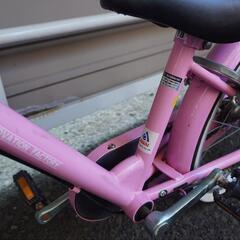 あさひサイクルベース　子供用自転車　ピンク　18インチの画像