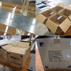 ② 透明 アクリルボックス 5面 30cm角 クリア 4個セット フィギュアケース 陳列ケース ディスプレイ 店舗用品 札幌市 新道東店の画像