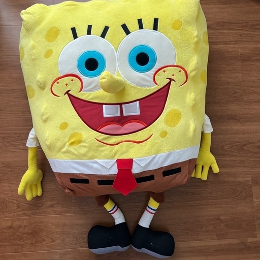 スポンジ・ボブ ぬいぐるみ 特大　780×750 ぬいぐるみ 特大 スポンジボブ 大きい ビッグサイズ