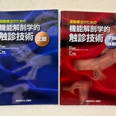 運動療法のための触診技術　上肢下肢　まとめ売り　セット　バラ売り可　理学療法士 運動療法のための触診技術 上肢下肢 まとめ売り セット バラ売り