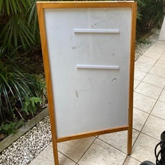 大きなホワイトボード 看板 メニューボード 2面の画像