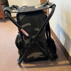 椅子にもなるリュック•バッグの画像
