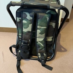 椅子にもなるリュック•バッグの画像