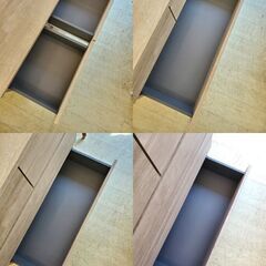 【商談中】　　ISSEIKI 一世紀 ワイド 4段チェスト 引出し5杯 ブラウン 木目模様◆幅80㎝×奥行40㎝×高さ83㎝◆近隣配送無料 買取帝国 朝霞店の画像