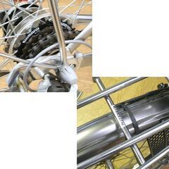 ママチャリ 27インチ 6段変速 Avec Vent オートライト ハンドルロック 鍵×3本 カゴ 後部荷台27kgまで 札幌市 清田区 平岡の画像