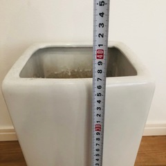 観葉植物 陶器製　鉢カバー 植木鉢  白　ホワイトの画像
