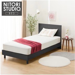ニトリ シングルベッドフレーム（NS-001 BK LEG/LOW I*15)の画像