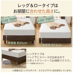 ニトリ シングルベッドフレーム（NS-001 BK LEG/LOW I*15)の画像