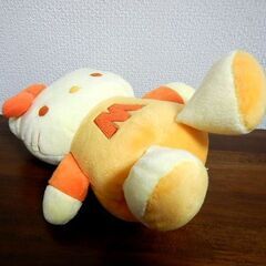  ◆キティ ハローキティ ぬいぐるみ オレンジ 中古品の画像