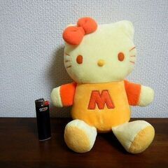  ◆キティ ハローキティ ぬいぐるみ オレンジ 中古品の画像